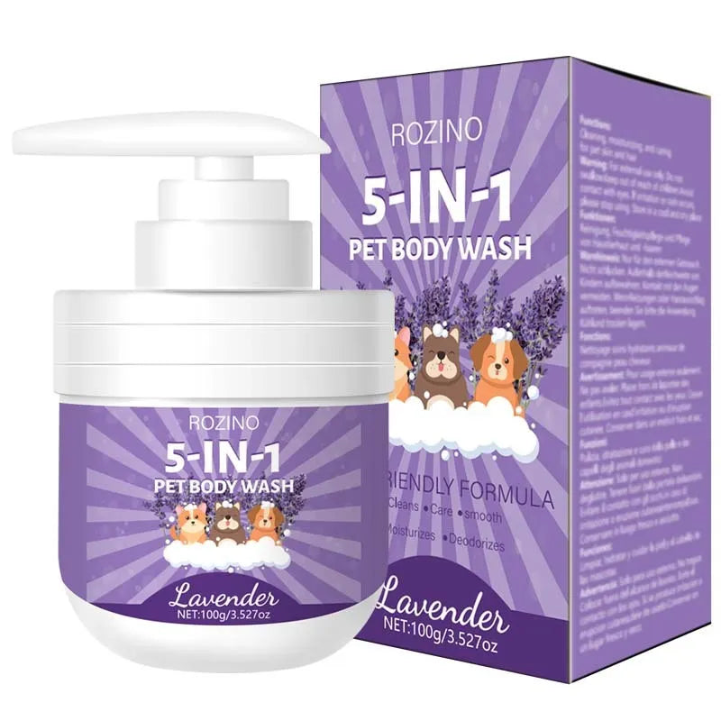 100g pet shower gel plastic bottle 13 X 5cm sterilization deodorant lasting fragrance for cats and dogs