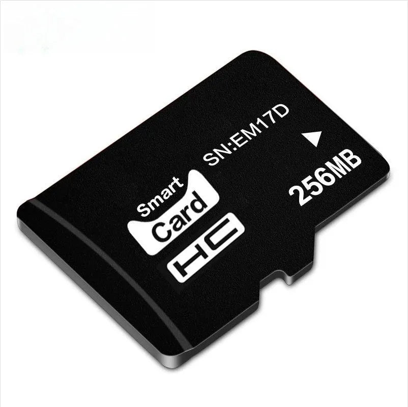 256MB TF format memory card with 11x15x1mm dimensions for portable devices