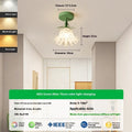 Cream Linglan flower design modern corridor aisle LED light with remote control for dimming.