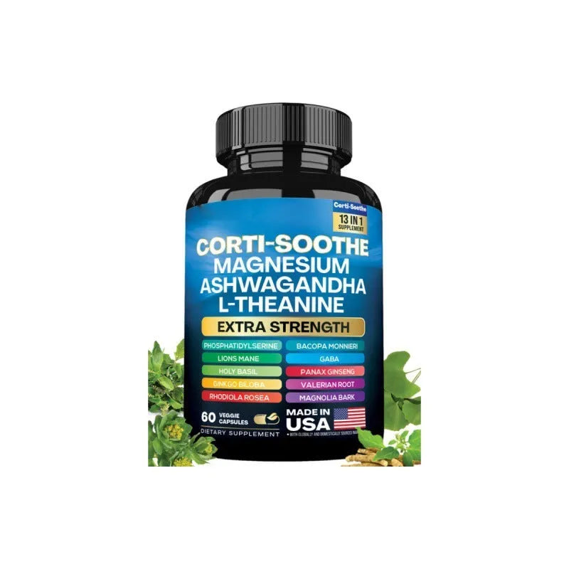 Bottle of 60 South African Drunken Eggplant magnesium capsules with vegan vegetable cellulose shells