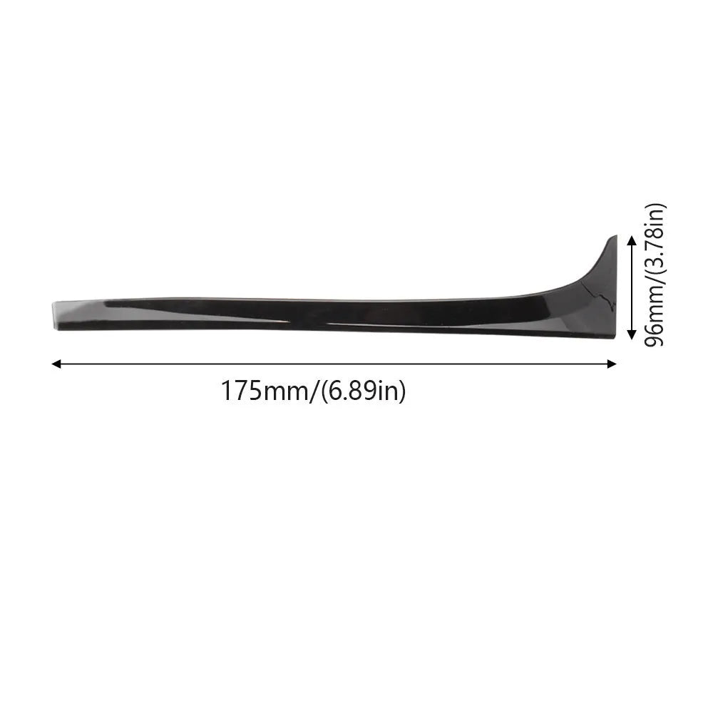 Glossy black ABS plastic rear window side spoiler wing for Volkswagen Golf 7 car