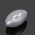 Tongxin olive lead fishing sinker with scale pattern, rugby shape, and plastic core in various weights
