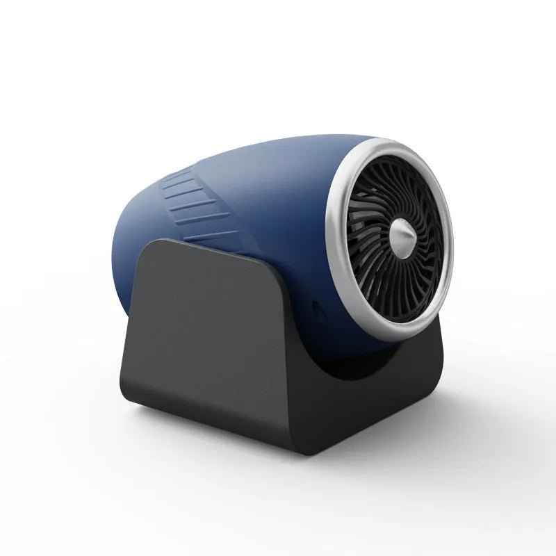 12V portable car heating fan with defrost function in navy blue colour