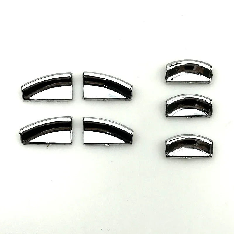 Black glitter decorative sticker for car window lift button made from durable ABS plastic material