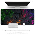 Thickened natural rubber overlock desk mat for keyboard and mouse on a wooden desk.
