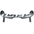 Carbon fibre road bike drop handlebar showing 31.8mm clamp and classic bend.