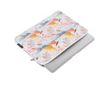 White waterproof PU leather laptop inner sleeve case for 11 to 15 inch devices.