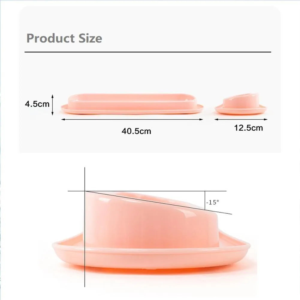 Green partitioned pet feeder bowl with four sections for dog or cat dry food.