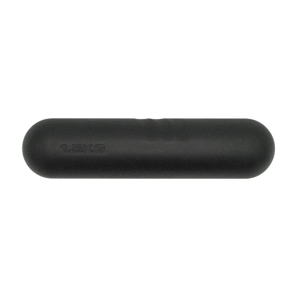 Silicone-edged hand-drawn dumbbell stick in various colours showing weight options for fitness training.