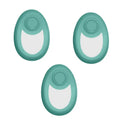 CJEER upgraded crystal hair eraser in green, a painless physical exfoliating tool with nano-glass surface and metal ring for fingers