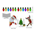 Colourful cartoon elk design on a medium-sized magnetic car decoration sticker.