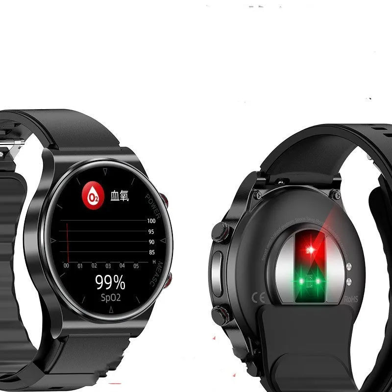 Sleep Health Multi-sport Smart Watch in P70 Black with tempered glass display and TPU strap
