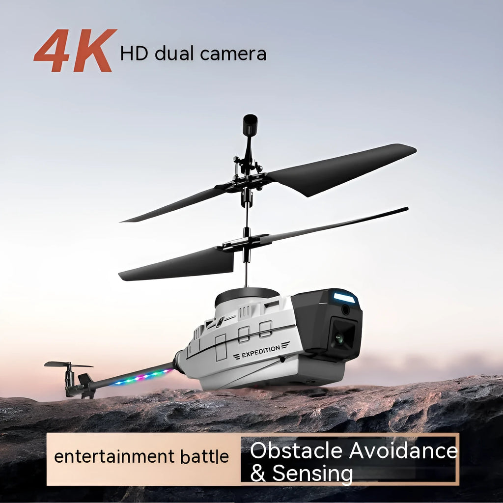 Heifeng reconnaissance UAV helicopter drone with obstacle avoidance sensors and coloured LED lights