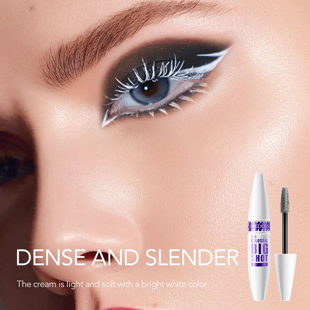 White waterproof mascara 10ML bottle with applicator