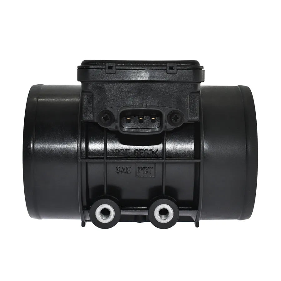 Black plastic air flow meter with standard specifications for automotive use