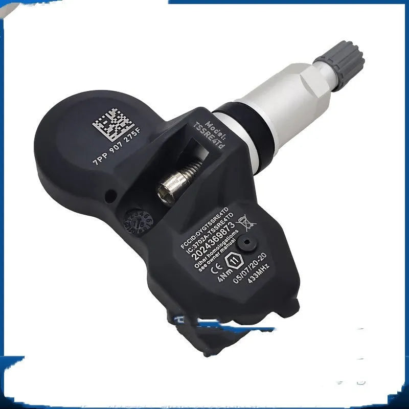 Black Audi tyre pressure monitoring sensor replacement unit