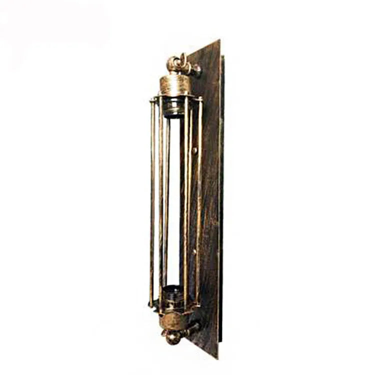 Industrial retro iron wall lamp with flute design in antique style