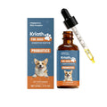 Probiotic Soothing Drops For Dogs 60ml bottle with digestive enzyme complex and pumpkin seed extract supplement