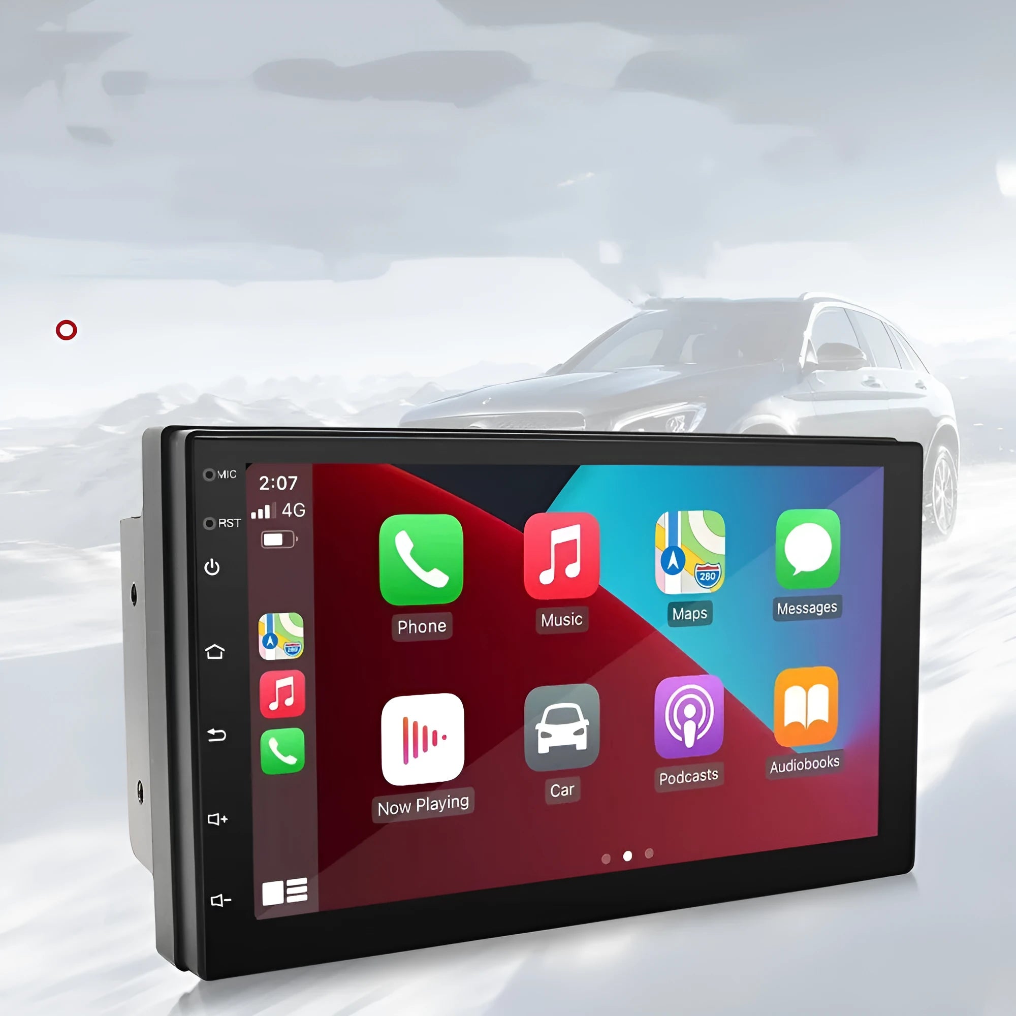 Universal 7-inch Carplay GPS navigation radio system for manual transmission vehicles