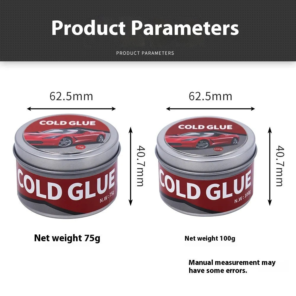 Tube of automobile dent repair cold glue for car body depression restoration