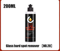 Glass oil film remover cleaning cream container showing 50ml 100ml 200ml size options for car windscreens