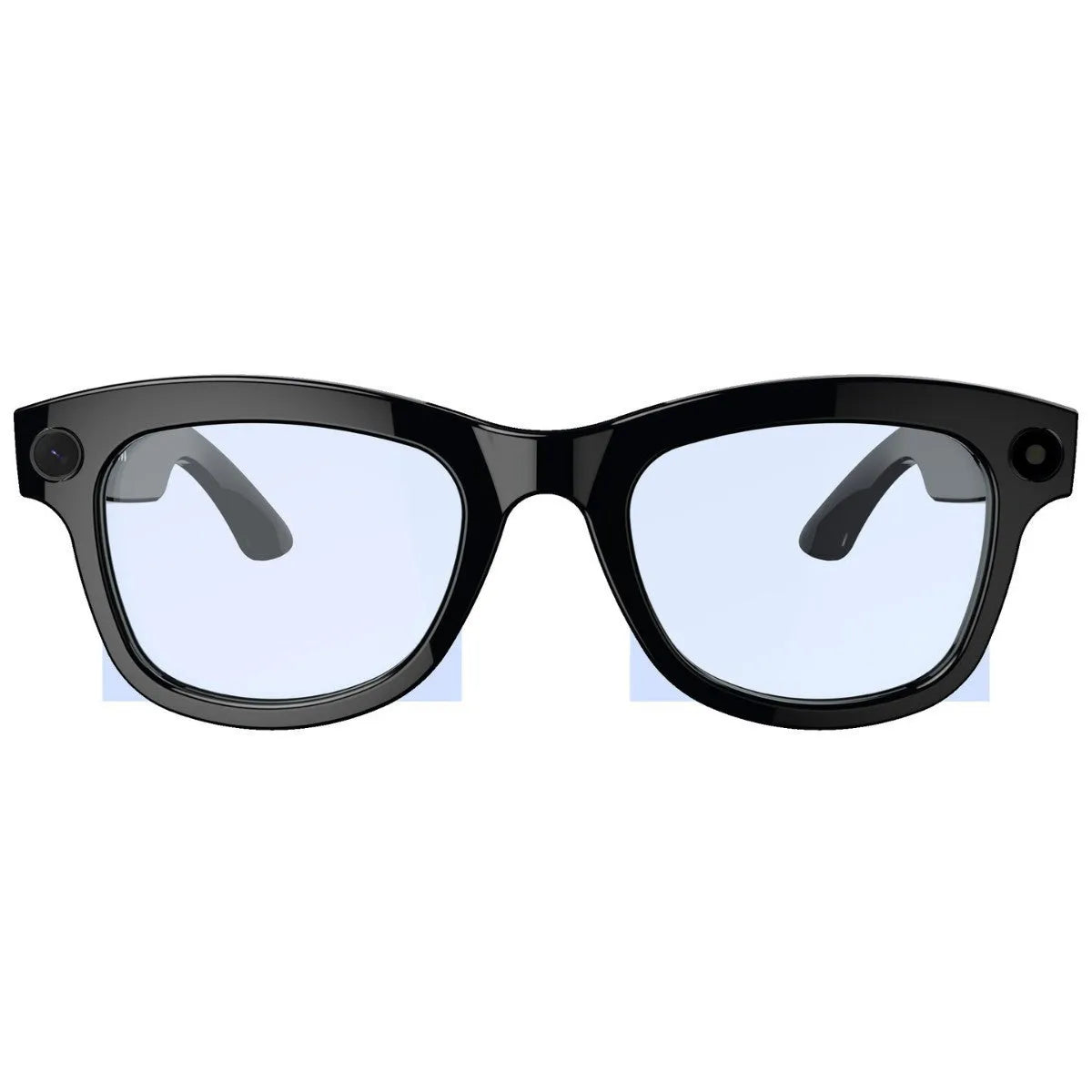 M01 AI translation glasses with HD camera in black and transparent lens options