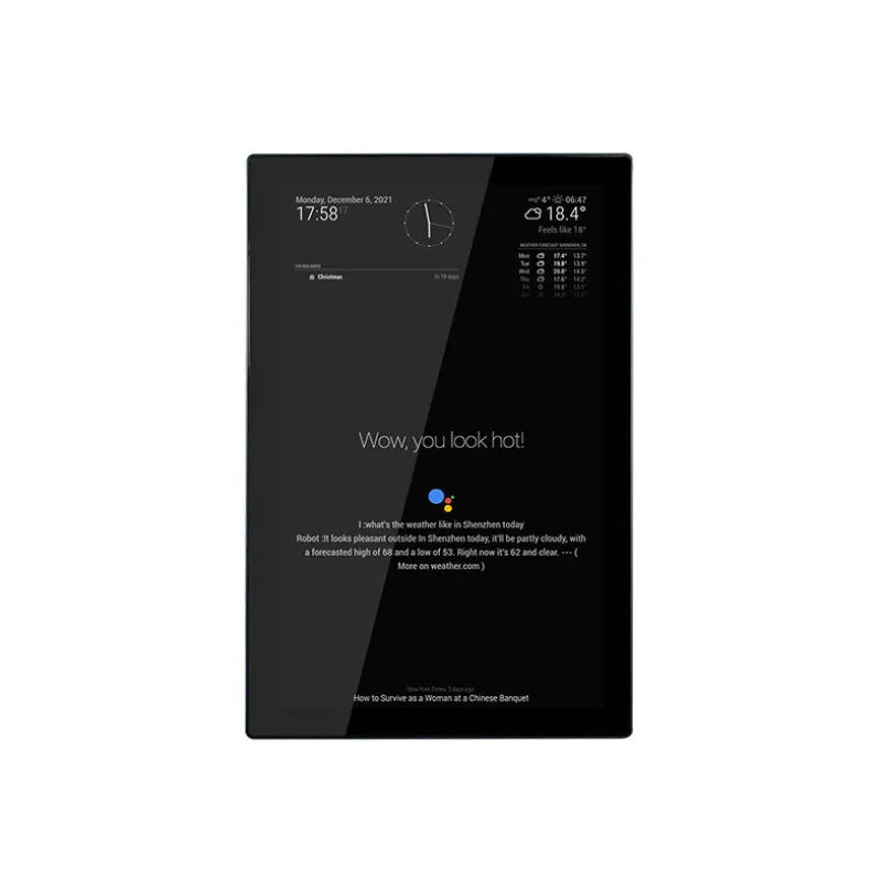13.3-inch touch display with integrated Raspberry Pi CM4 computer board in ABS housing