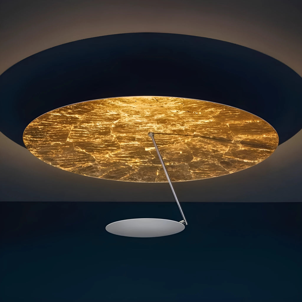 Creative art chandelier ceiling lamp with iron construction and warm LED lighting