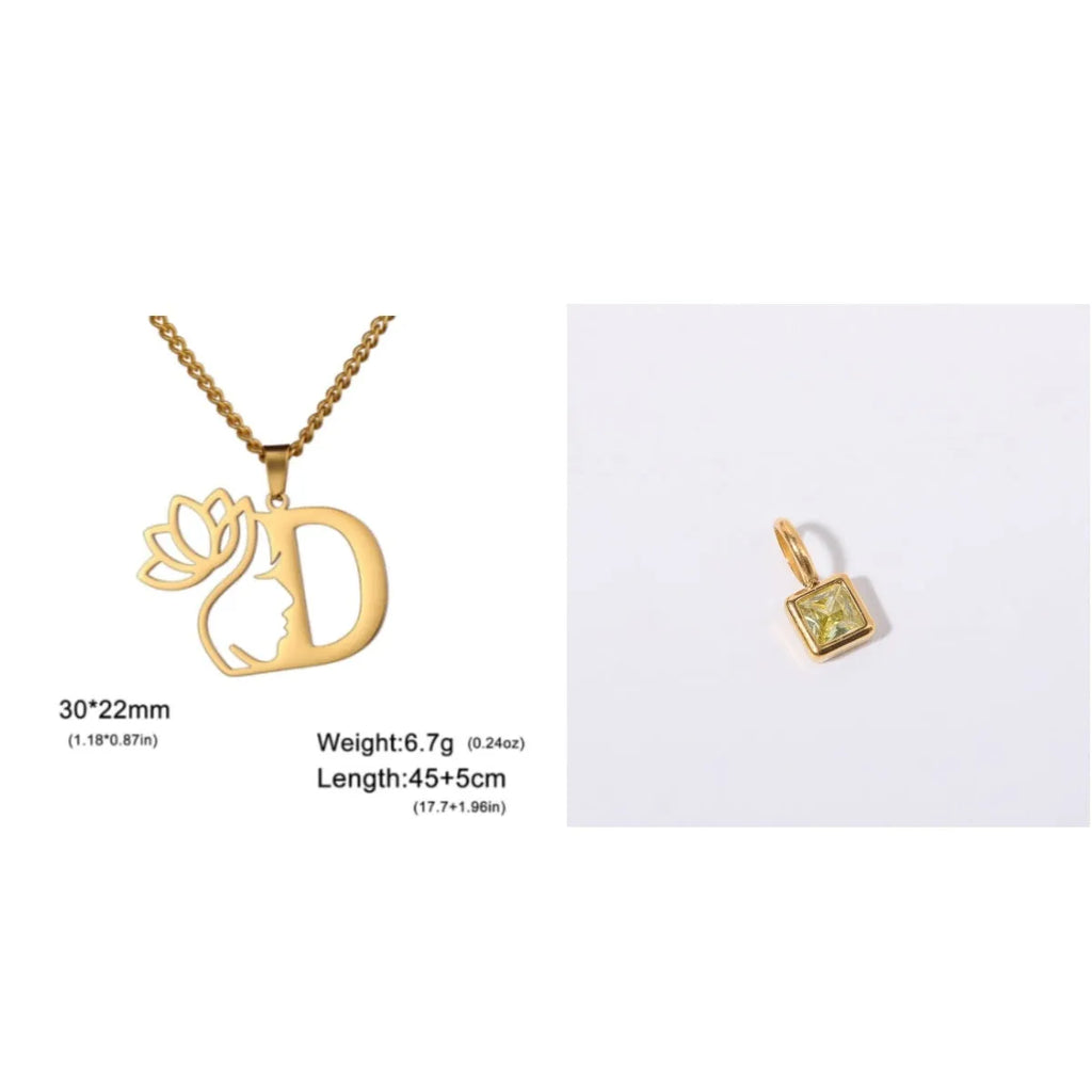 Stainless steel cross chain fashion necklace with pendant in gold or silver electroplated finish
