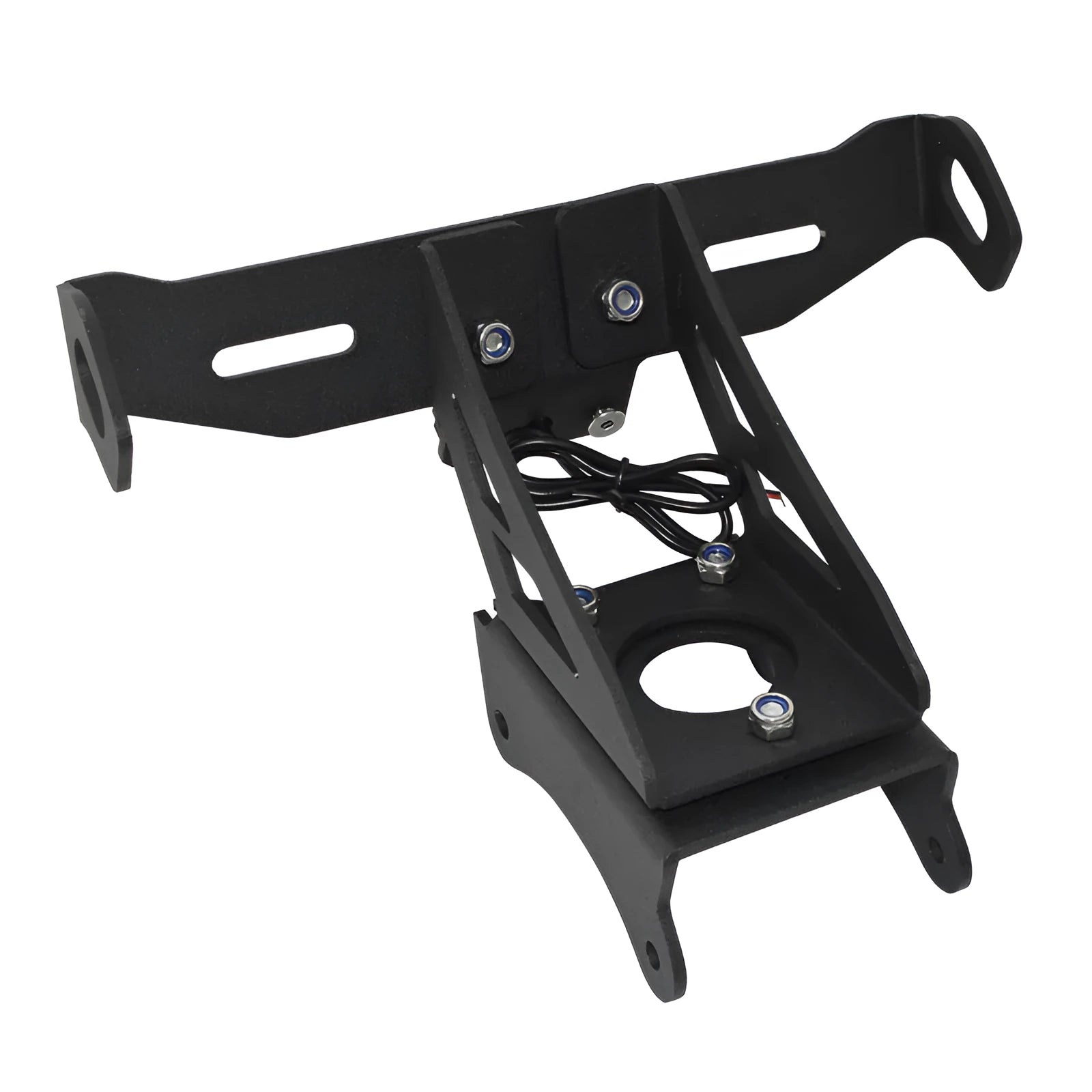 Black aluminium alloy licence plate holder for Honda motorcycle short tail conversion