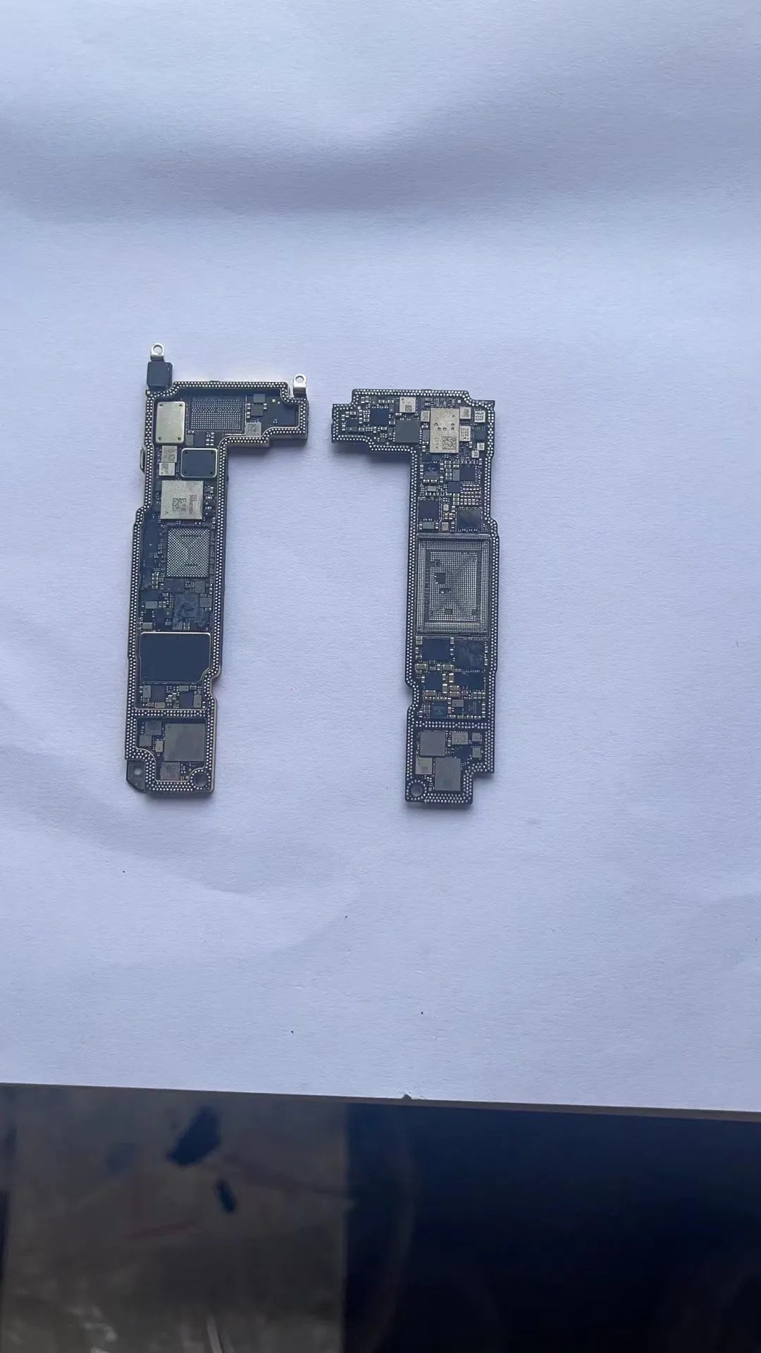 iPhone 13 Pro Mini upper and lower board bottom ID grinding motherboard replacement silver colour