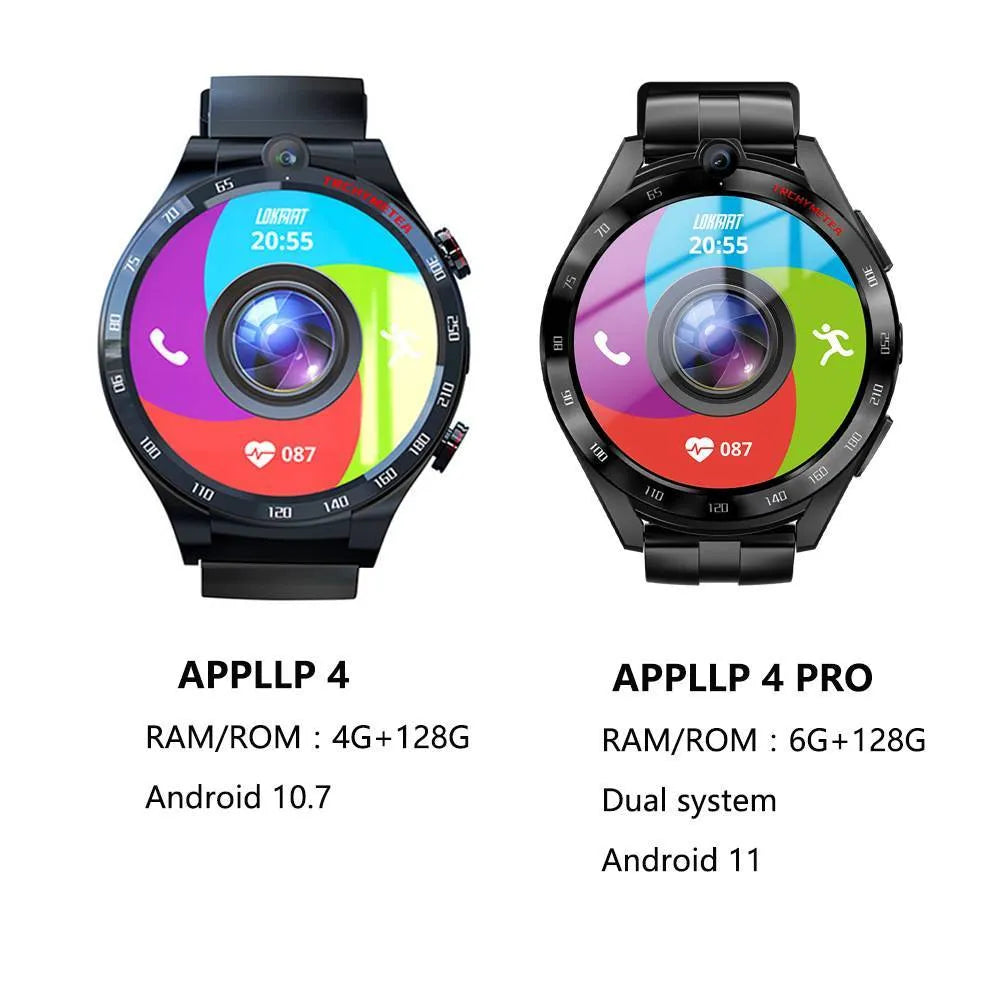 All Netcom student phone smart watch with dual camera 128G memory silicone strap 1.6-inch TFT screen