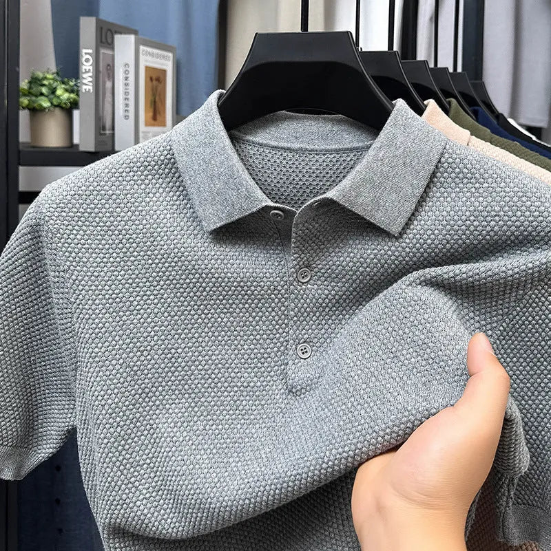 Loose fit cotton short sleeve pullover sweater in multiple colours