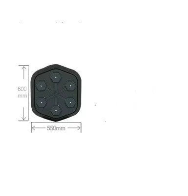 Black smart boxing machine with Bluetooth connectivity and velcro straps for professional fitness training