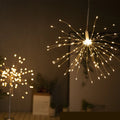 Outdoor waterproof remote control copper wire dandelion string lights in colour and warm colour for holiday decoration