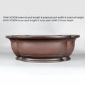 Handmade Chinese style antique crabapple shaped purple clay flower pot