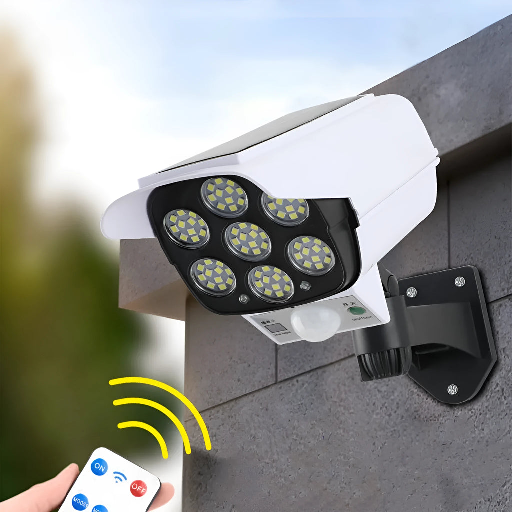 Waterproof solar simulation monitor lamp for outdoor courtyard and road lighting applications