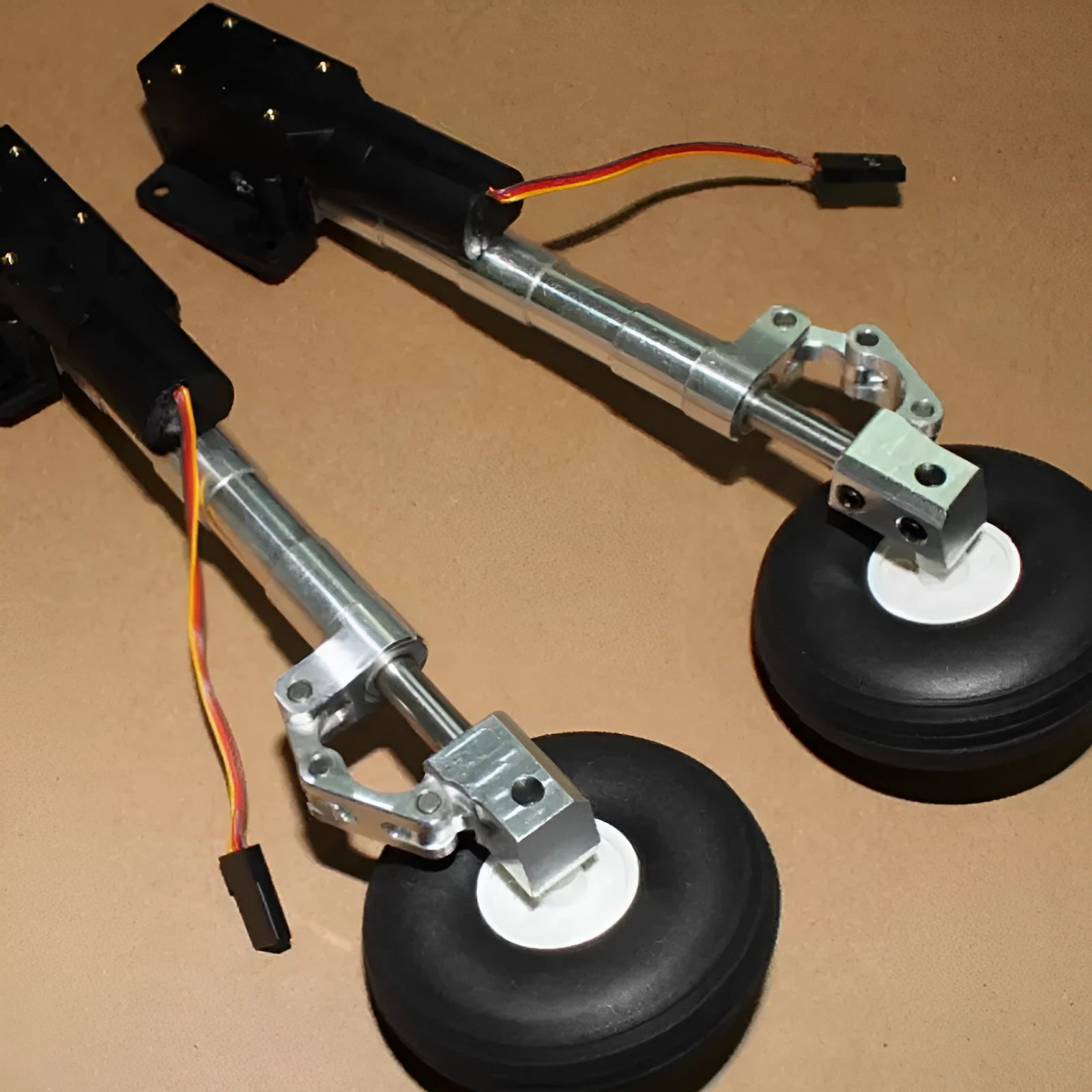 RC drone alloy retractable landing gear parts with wheels in various height options