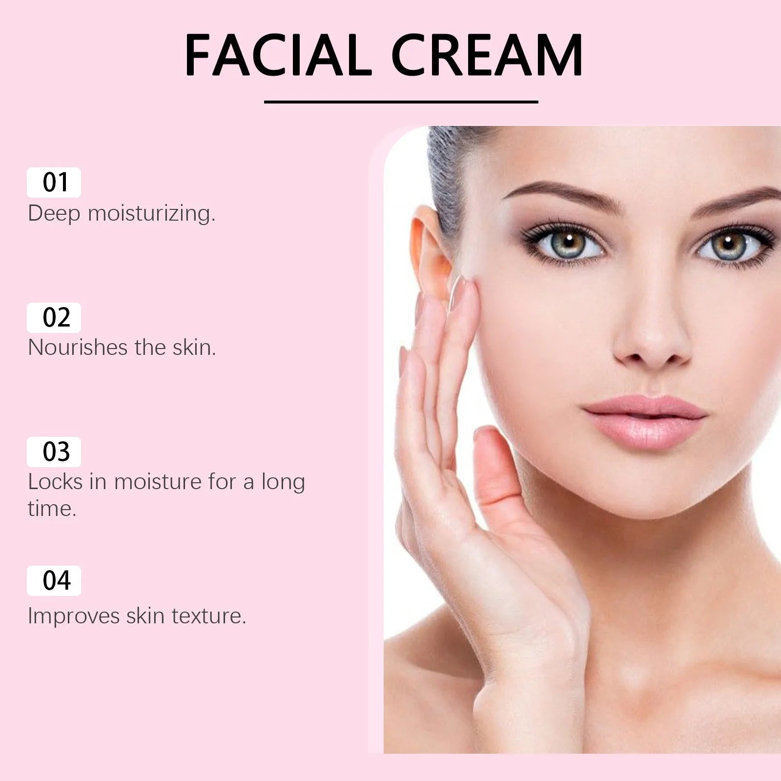 Round 5.7cm jar of Sakura Butter Cream face moisturiser containing 100g of product
