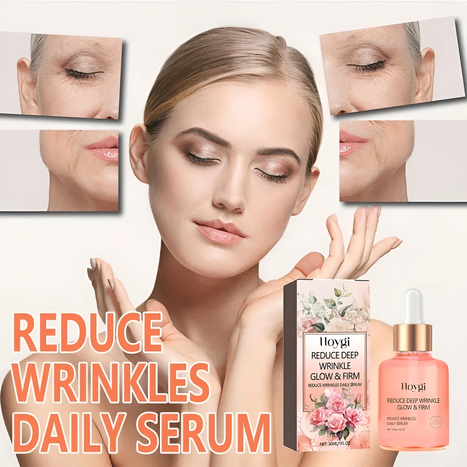 30ml rose essential oil bottle for skin care addressing wrinkles and brightening