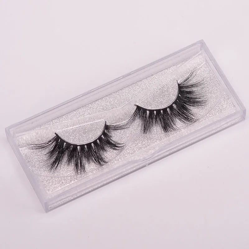 Affectionate brand 5D mink false eyelashes with hair cap and double-headed brush in complete kit