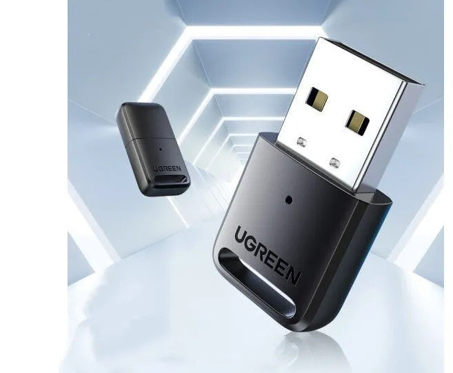 USB Bluetooth 5.0 adapter model CM390 in compact packaging, 20 metre wireless range