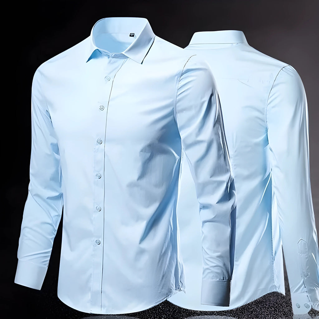 Men's slim fit long sleeve linen shirt available in multiple colours and sizes