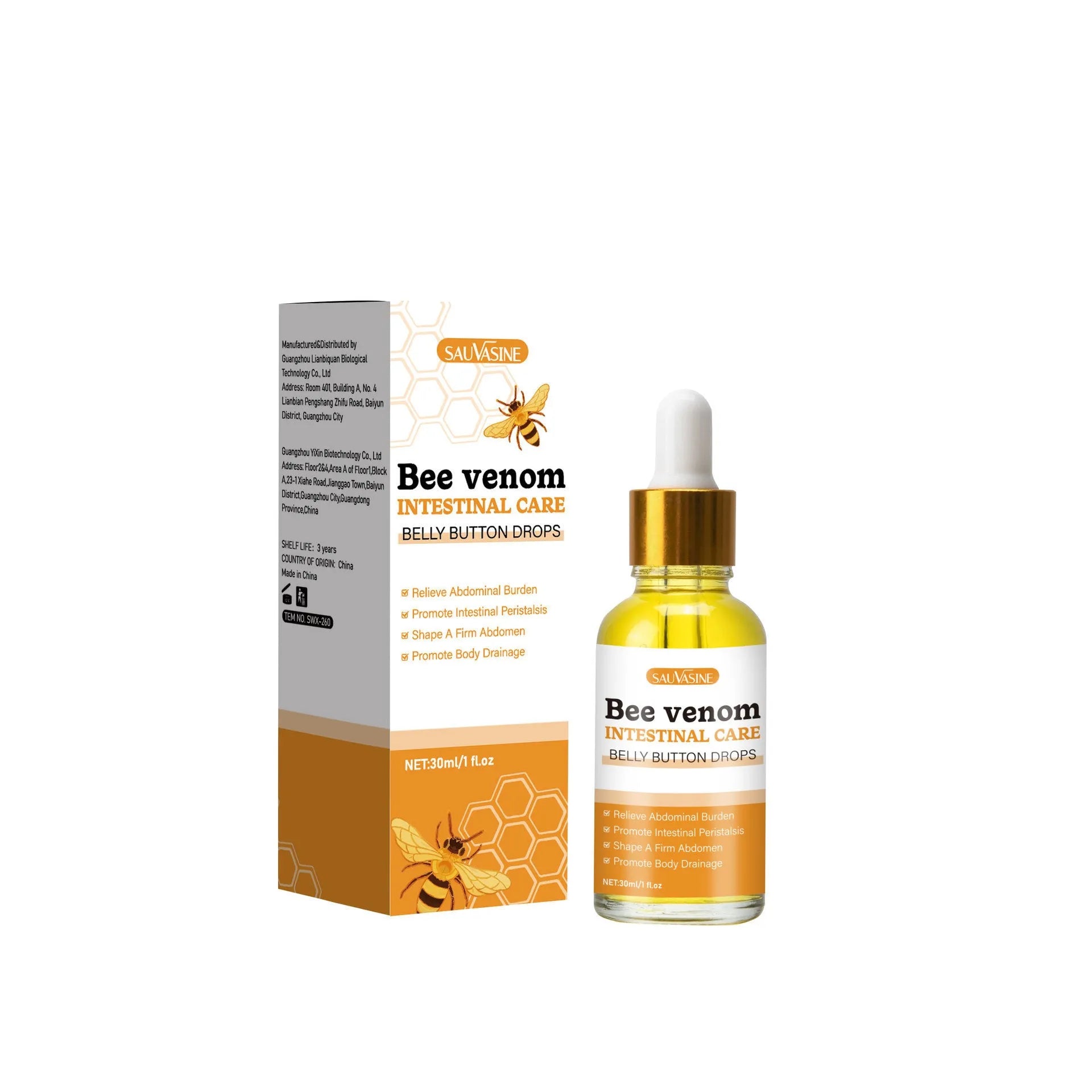 Bee Gentle 30ml facial essence bottle with SWX260 formulation for skincare
