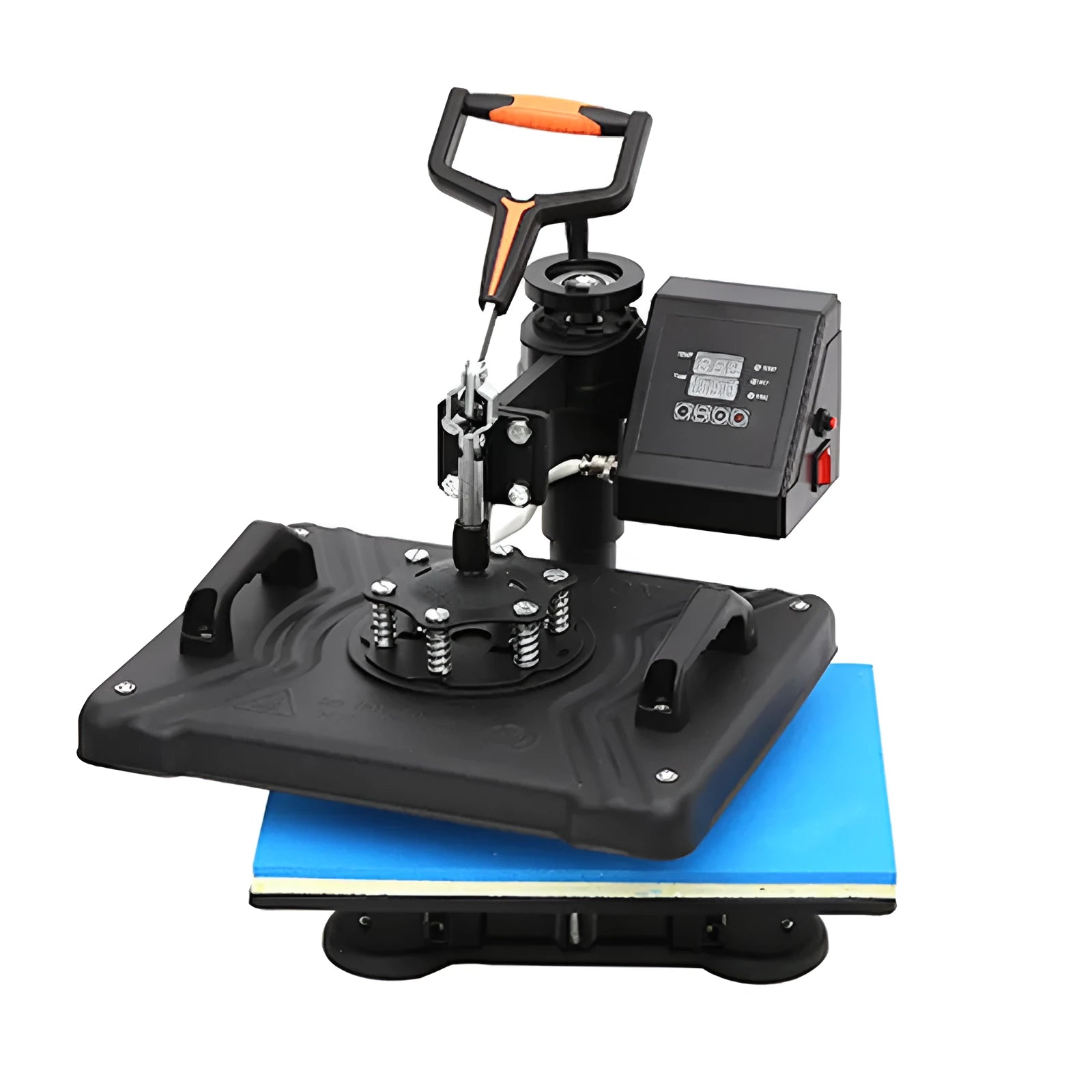 Black thermal transfer machine for T-shirt printing with 1250W motor