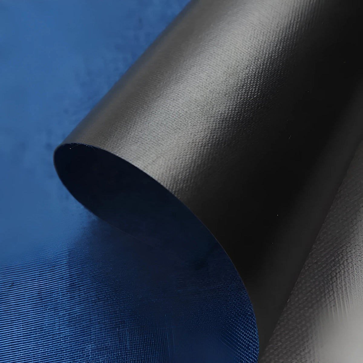 Polyester ant cloth fabric swatch in black, blue, or green colour options.