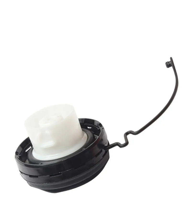 Black snap-type fuel tank cap replacement part for Toyota vehicles