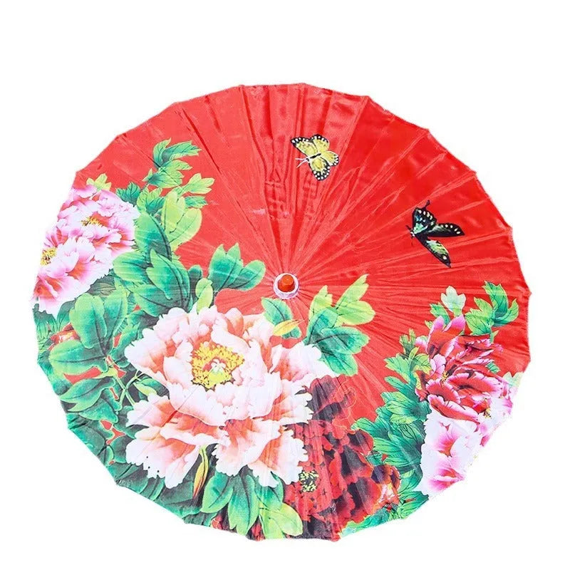 Classical ceiling decorative printed silk umbrella in national style, handmade, available in 60cm 70cm 82cm sizes