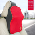 Memory foam automotive lumbar and headrest pillow set in seven colour options