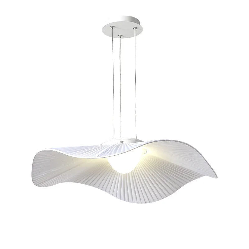 Nordic creative lotus leaf ceiling lamp LED chandelier tricolor light living room bedroom 220V